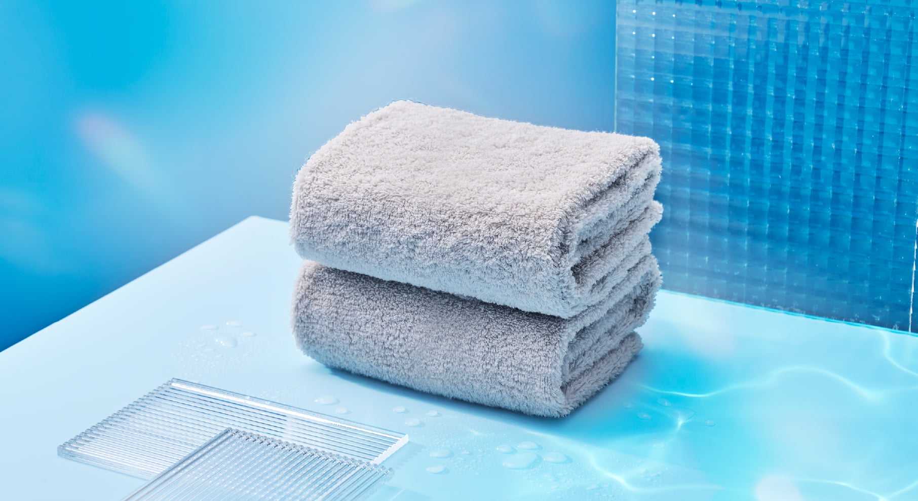 ふんわり手触りが良く、吸水性の高さや軽さのバランスが取れたManten Towelの商品写真